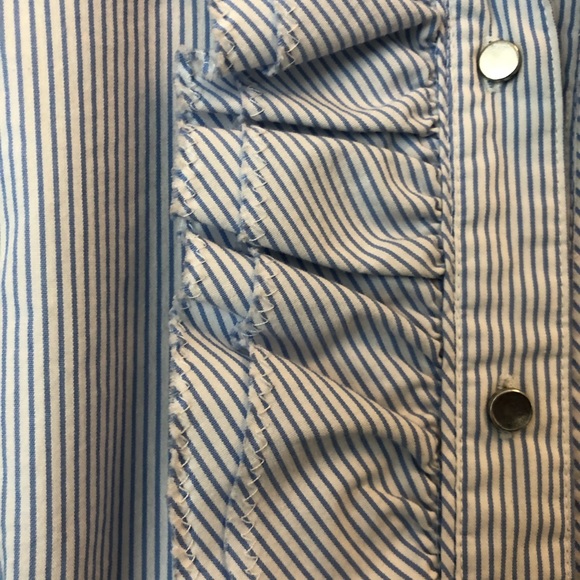 Blue & white stripe button down - Picture 5 of 5